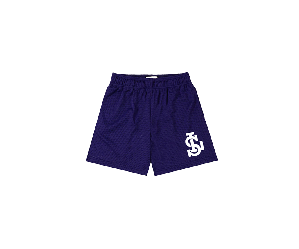 Low Rise Shorts - Purple Mesh