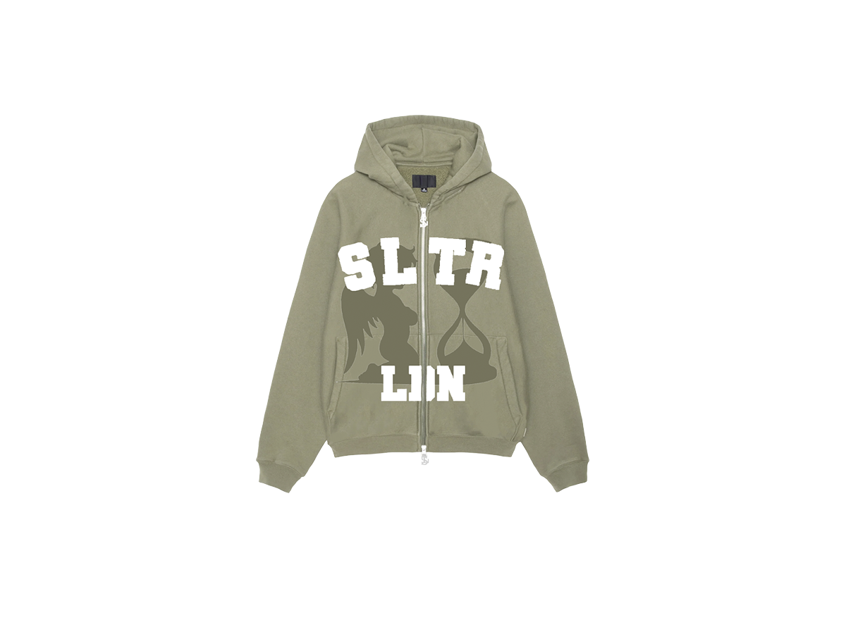 Patience Zip Up Hoodie (Acid)