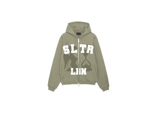 Patience Zip Up Hoodie (Acid)