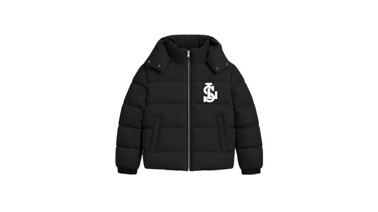 SL Puffer Jacket (Black) Hooded