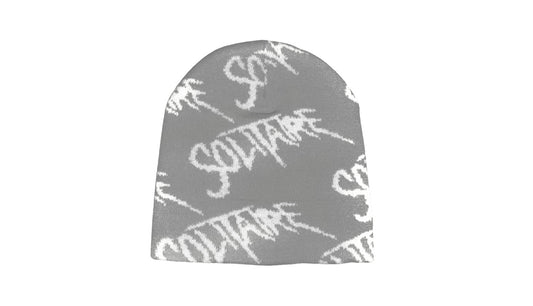 WildCard Beanie (Grey/White)